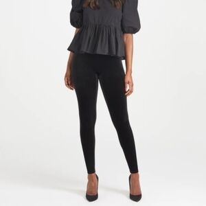 SPANX Black Velvet Pants
